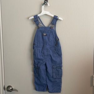 2 for $35 OshKoshBgosh Blue Velvet Overalls With Big Front Pocket